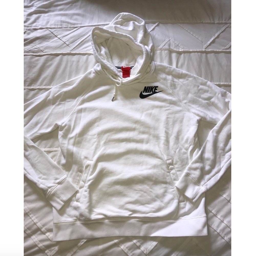 White Nike Cowl Neck Sweatshirt